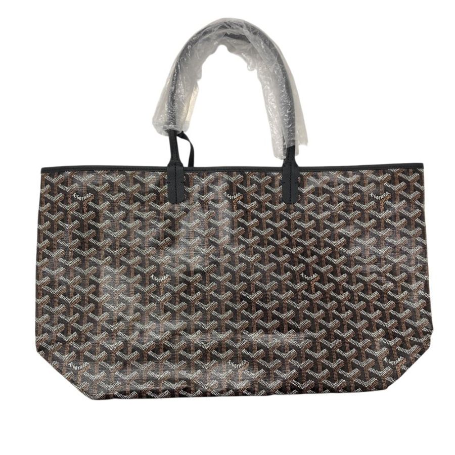 GOYARD 戈雅 SAINT LOUIS PM PVC帆布 托特包 黑色老花-1