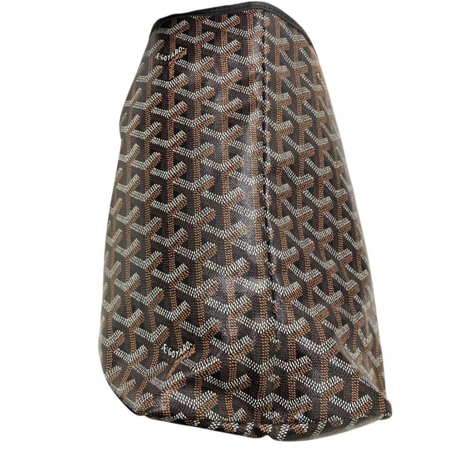 GOYARD 戈雅 SAINT LOUIS PM PVC帆布 托特包 黑色老花-3