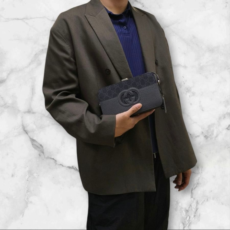 【全新】㊣✨GUCCI✨(附防塵袋)古馳 Interlocking G Crossbody Bag 725341 經典 老花 硬殼 壓釦 相機包肩背包 斜背包/雙G/二手包/保證正品🌳二手樹屋🌳-26