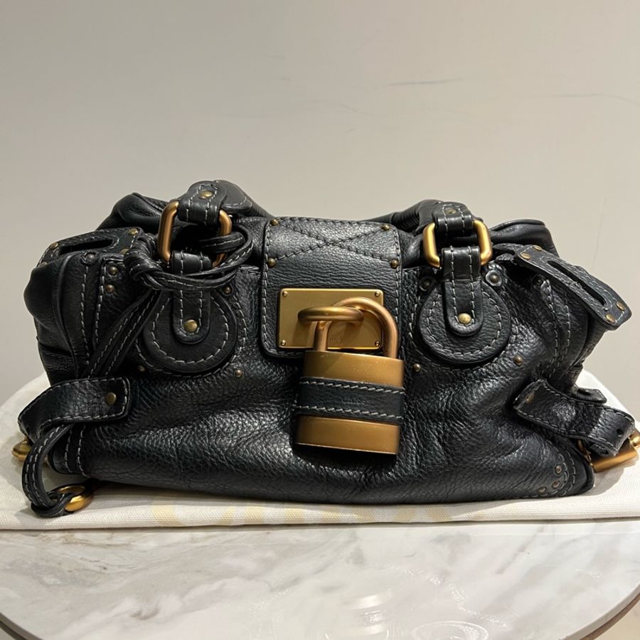 Chloe paddington 鎖頭包 黑色-0