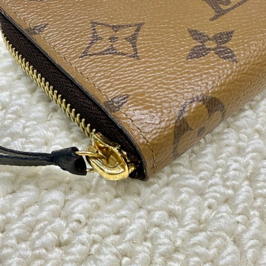 Louis Vuitton - 雙色窄版Clémence ㄇ型拉鍊長夾-7