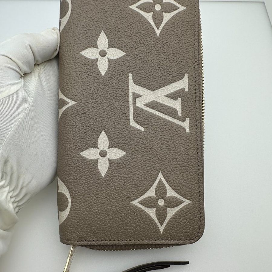 Louis Vuitton 路易威登 奶油色Monogram Empreinte Zippy 皮夾-2