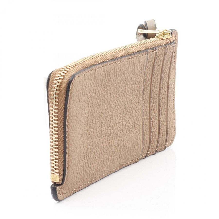 LOEWE Anagram 零錢包/卡包 C660Z40X07 皮革棕色 二手 女士-1