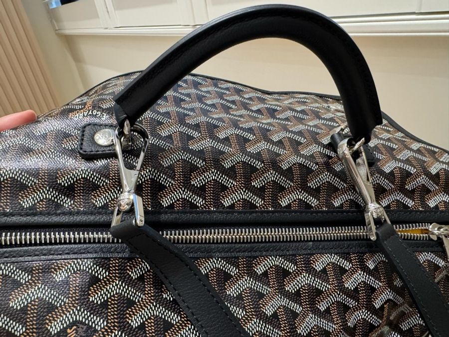 Goyard SAINT LEGER 中性雙扣翻 蓋折疊後背包(黑)-13