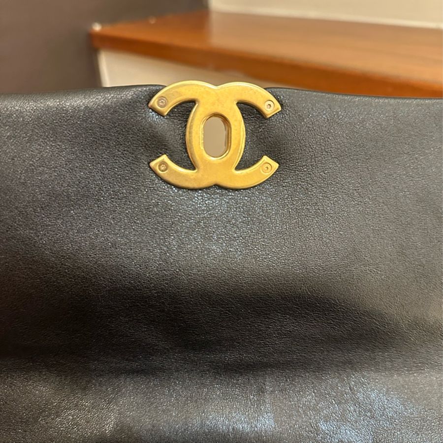 CHANEL 黑菱格19 26鍊包 保卡款-11