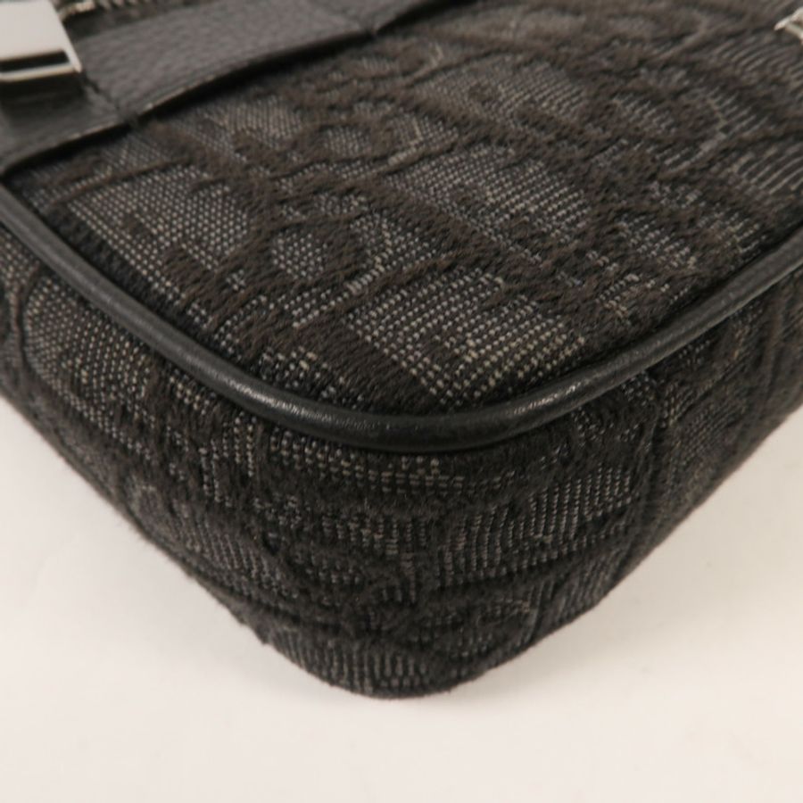Dior 【激減優惠】帆布Shoulder Bag銀扣肩背袋-5