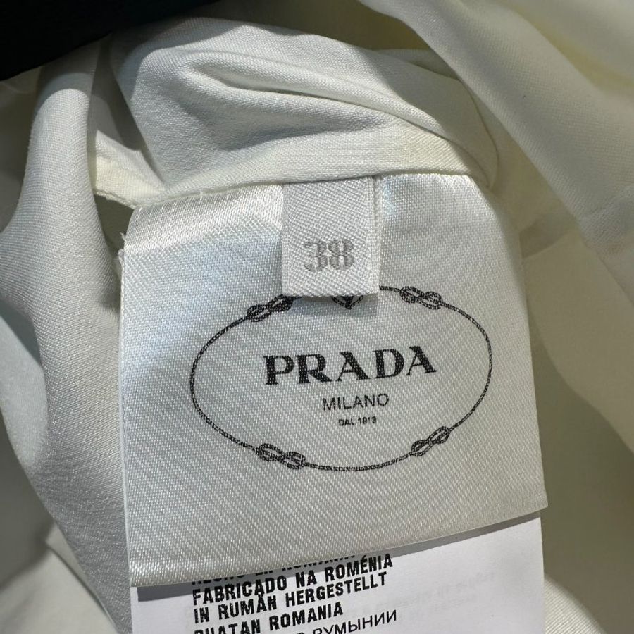 【美收精品】PRADA 白色襯衫 B-893【隔月月中將轉賣至日本 上架期限30天】-8