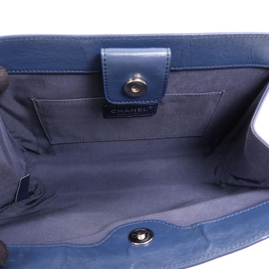 CHANEL 牛皮皮革Shoulder Bag銀扣鏈帶肩背袋-4