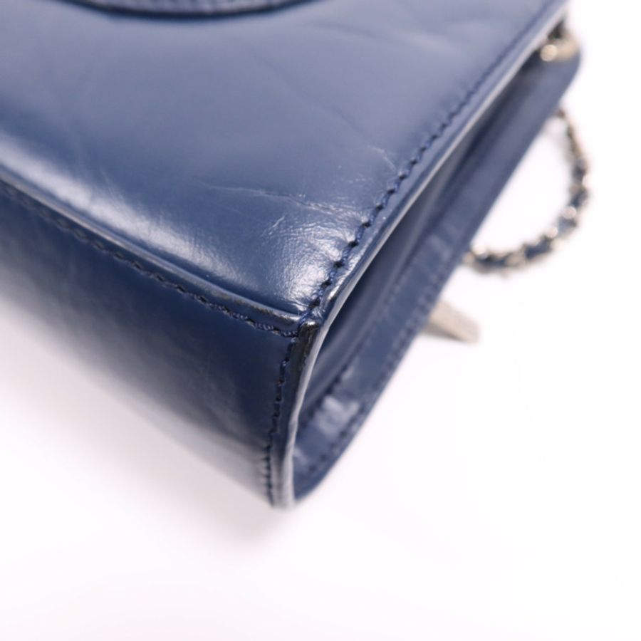 CHANEL 牛皮皮革Shoulder Bag銀扣鏈帶肩背袋-14