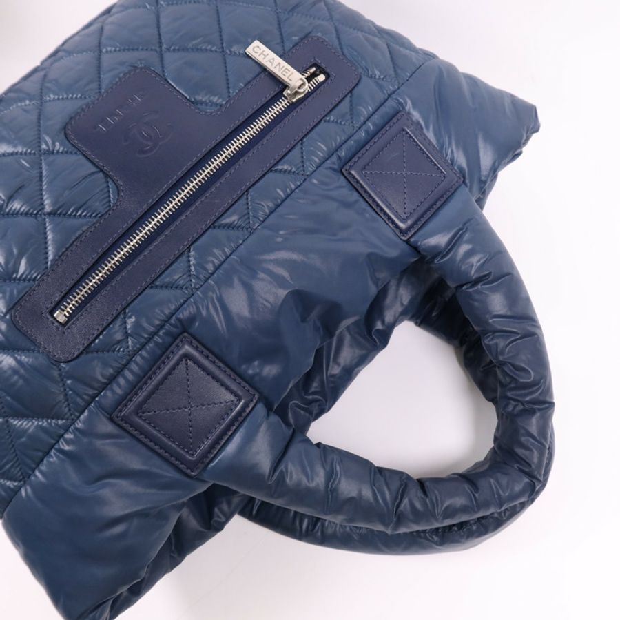 CHANEL 【激減優惠】尼龍Coco Cocoon Small銀扣手挽袋-8