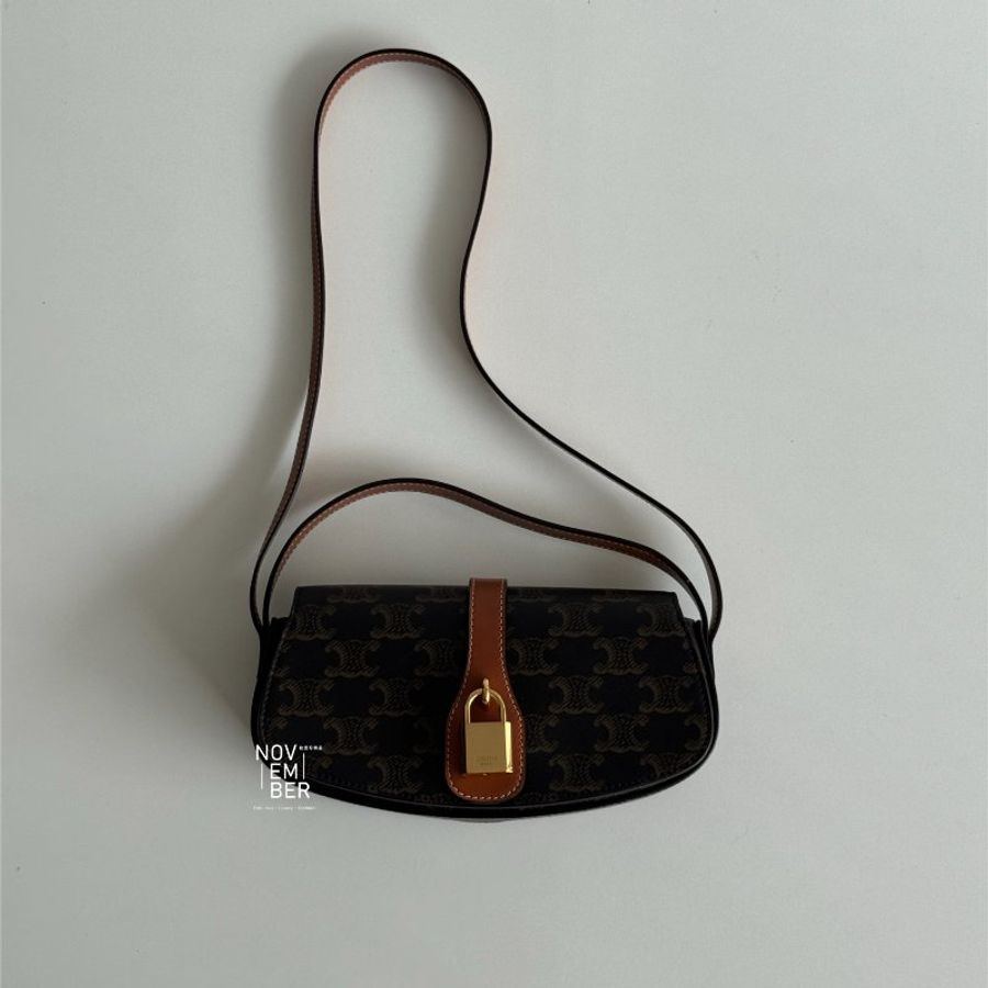 99新🆕 Celine 瑟琳 老花鎖頭包-5