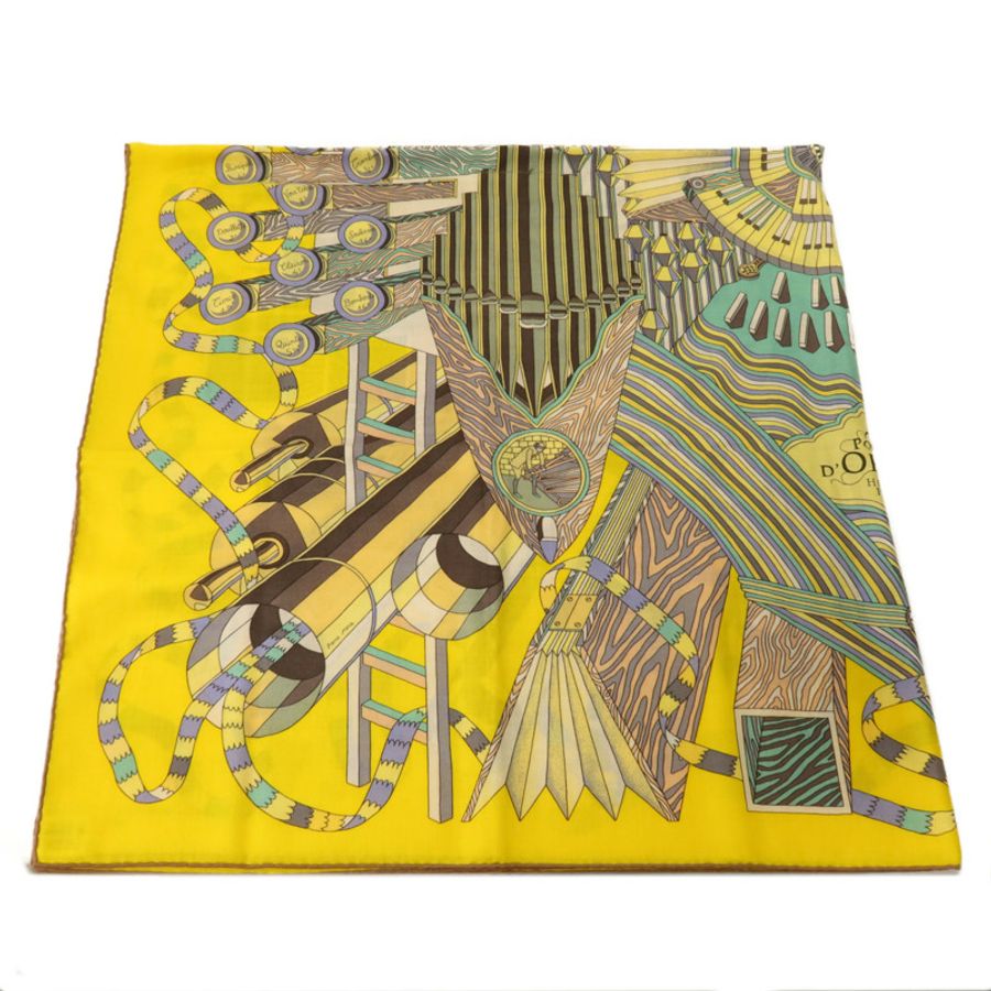 HERMES 羊絨/絲質Scarf圍巾-2