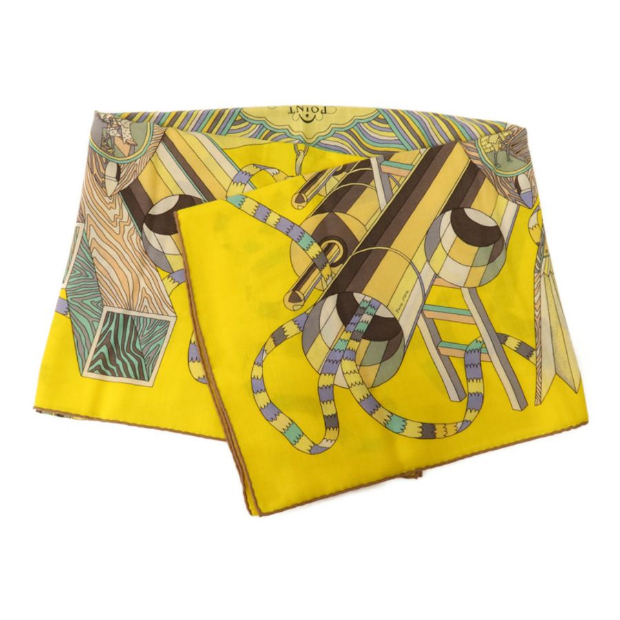 HERMES 羊絨/絲質Scarf圍巾-4