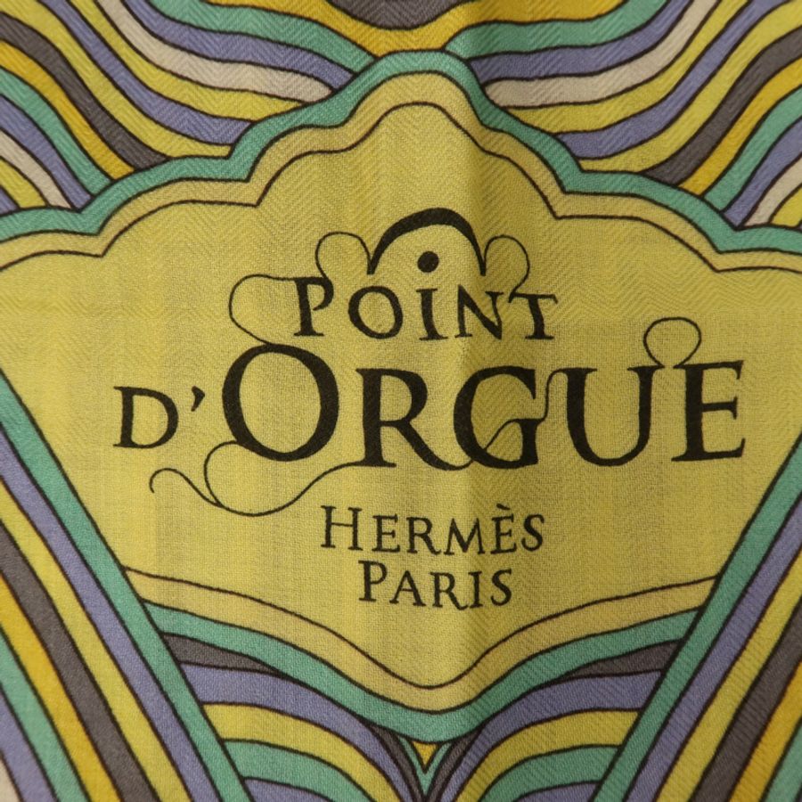 HERMES 羊絨/絲質Scarf圍巾-5