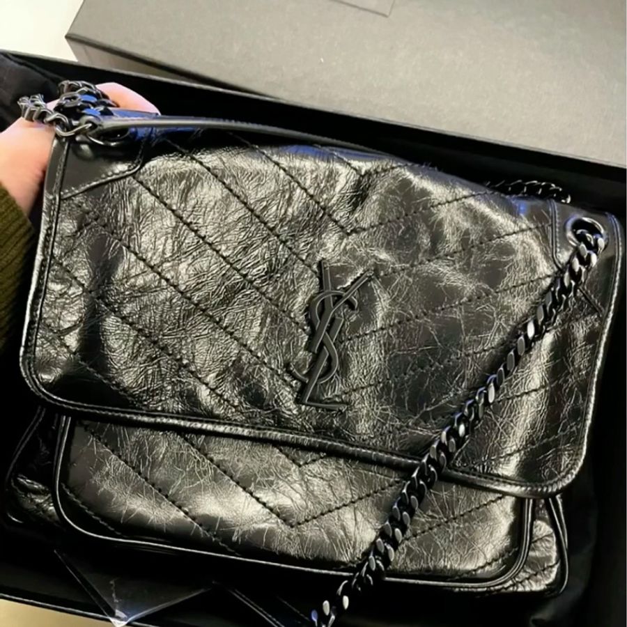 🈶購證 #9新閒置 #新款d扣 Ysl Niki SoBlack中號-4