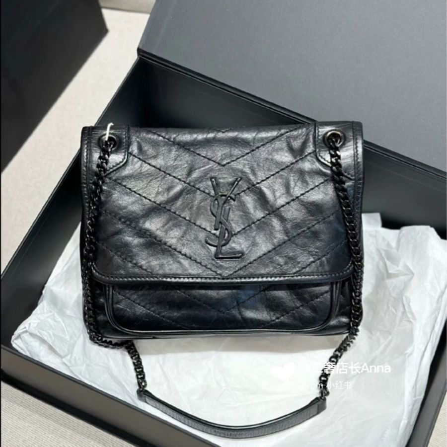🈶購證 #9新閒置 #新款d扣 Ysl Niki SoBlack中號-8
