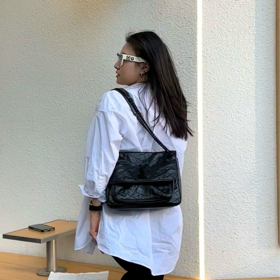 Ysl Niki soblack 中號 新款d扣 🈶台灣購證 #稀有釋出 #超甜價-2