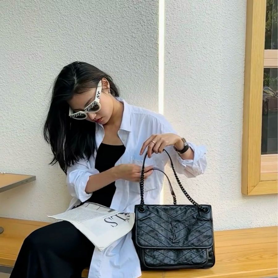 Ysl Niki soblack 中號 新款d扣 🈶台灣購證 #稀有釋出 #超甜價-5