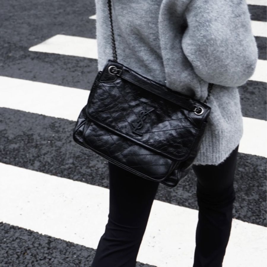Ysl Niki soblack 中號 新款d扣 🈶台灣購證 #稀有釋出 #超甜價-7