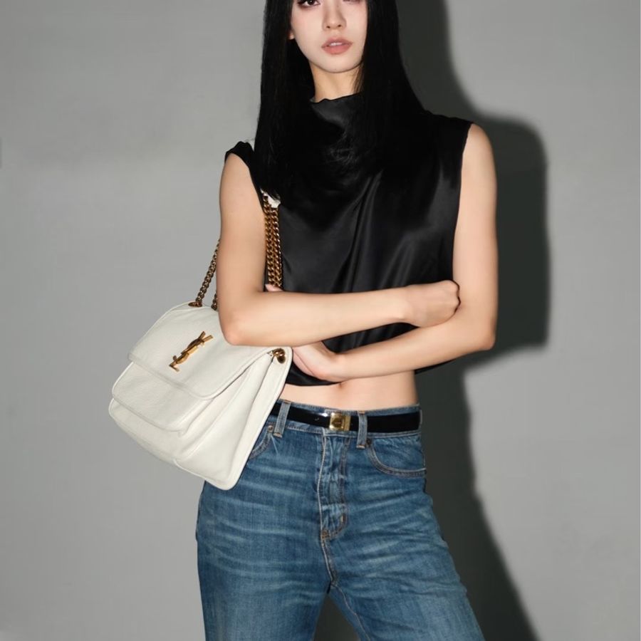 🈶購證 #9新閒置 #🈶d扣 Ysl Niki白金中號 #Rose同款-5