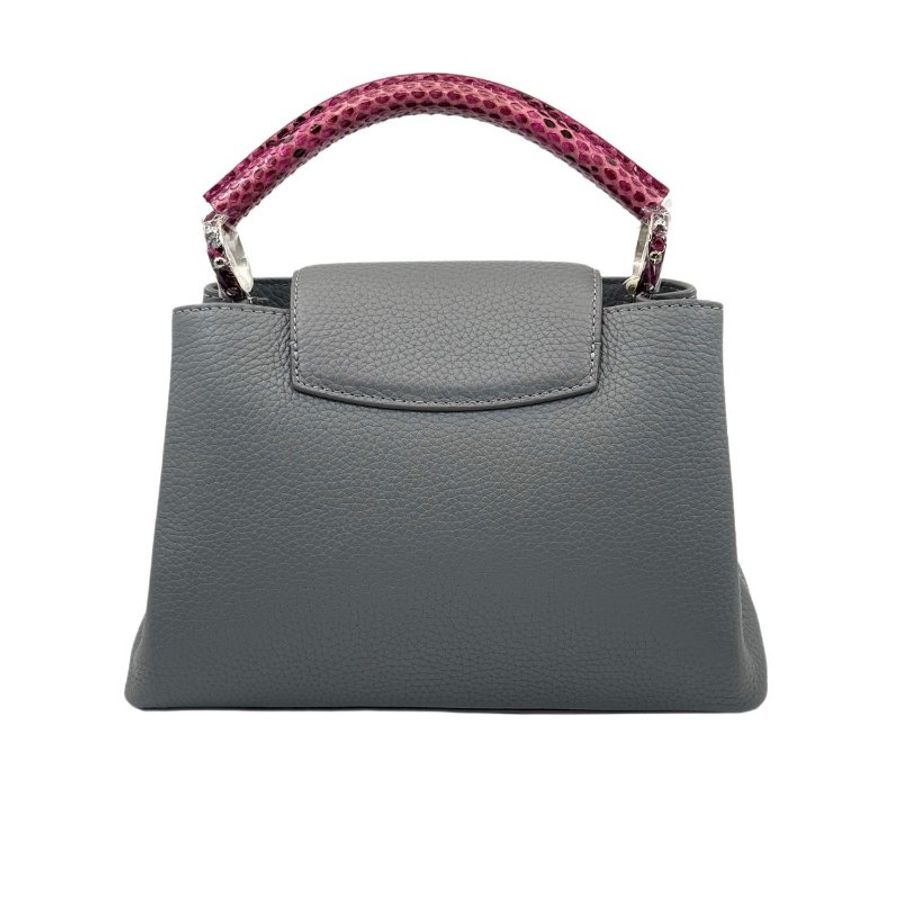 [ 2535 ] 路易威登 LOUIS VUITTON Capucines 大號 大象灰色 荔枝皮-1