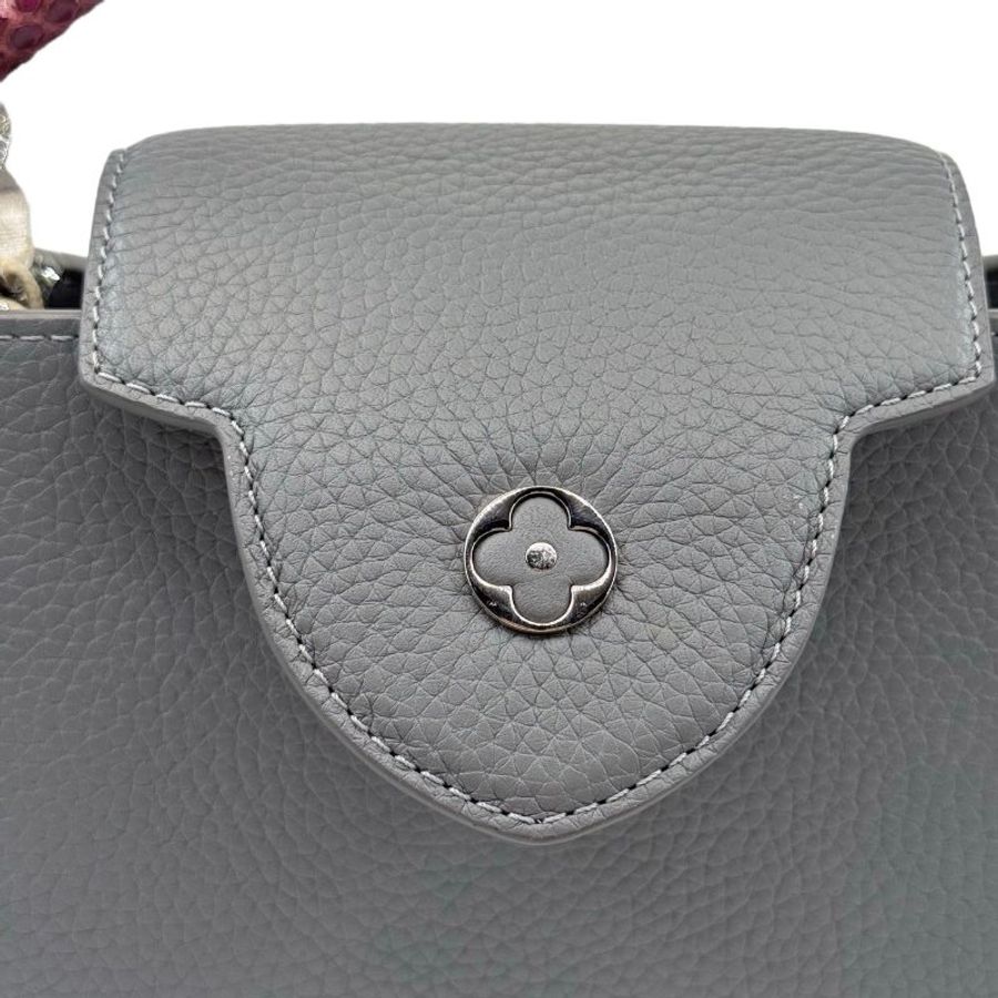 [ 2535 ] 路易威登 LOUIS VUITTON Capucines 大號 大象灰色 荔枝皮-7