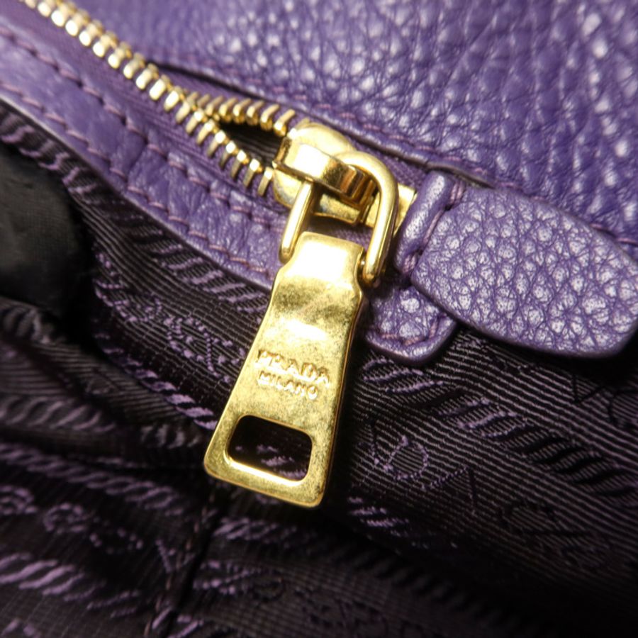 PRADA 【激減優惠】牛皮皮革2 Way Shoulder Bag金扣手挽肩背兩用袋-10