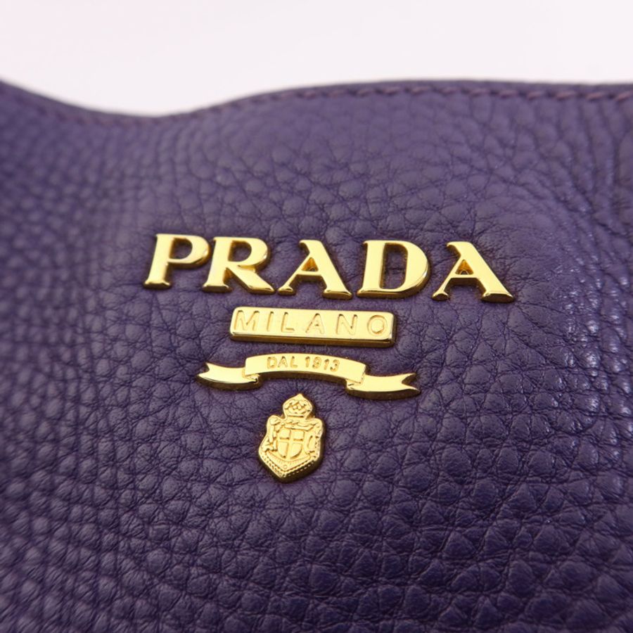 PRADA 【激減優惠】牛皮皮革2 Way Shoulder Bag金扣手挽肩背兩用袋-13