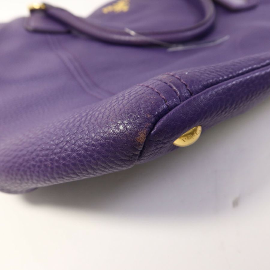 PRADA 【激減優惠】牛皮皮革2 Way Shoulder Bag金扣手挽肩背兩用袋-15