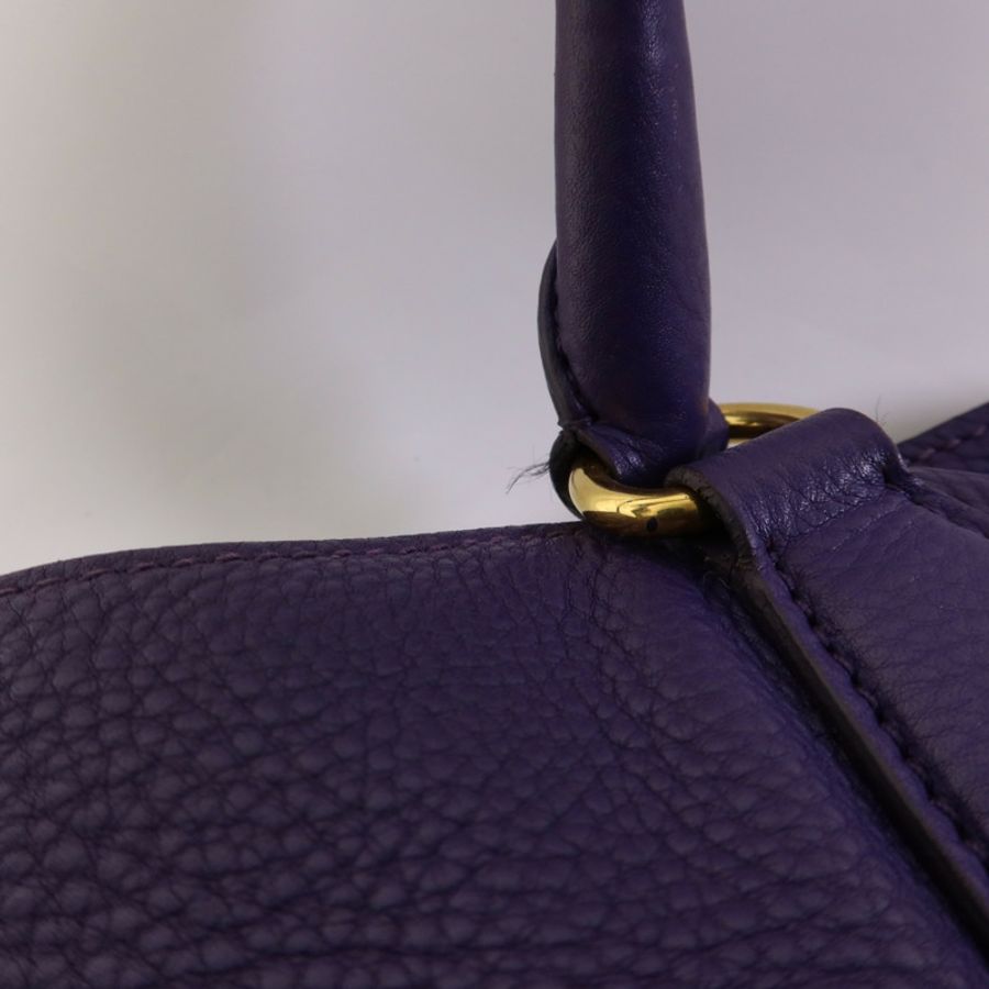 PRADA 【激減優惠】牛皮皮革2 Way Shoulder Bag金扣手挽肩背兩用袋-18