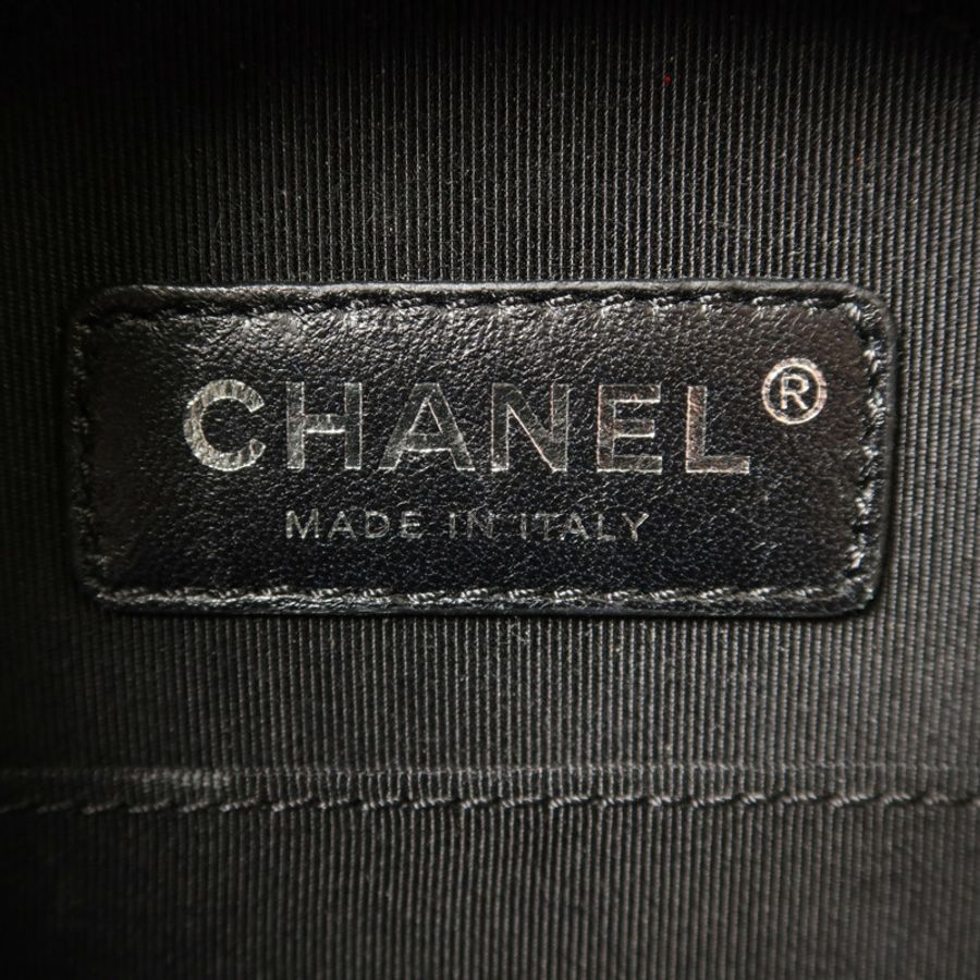 CHANEL 漆皮皮革Chain Shoulder Bag銀扣手挽肩背兩用袋-5