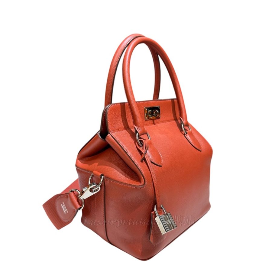 Hermès toolbox 20 Evercolour CK36 Brique 磚紅色-10