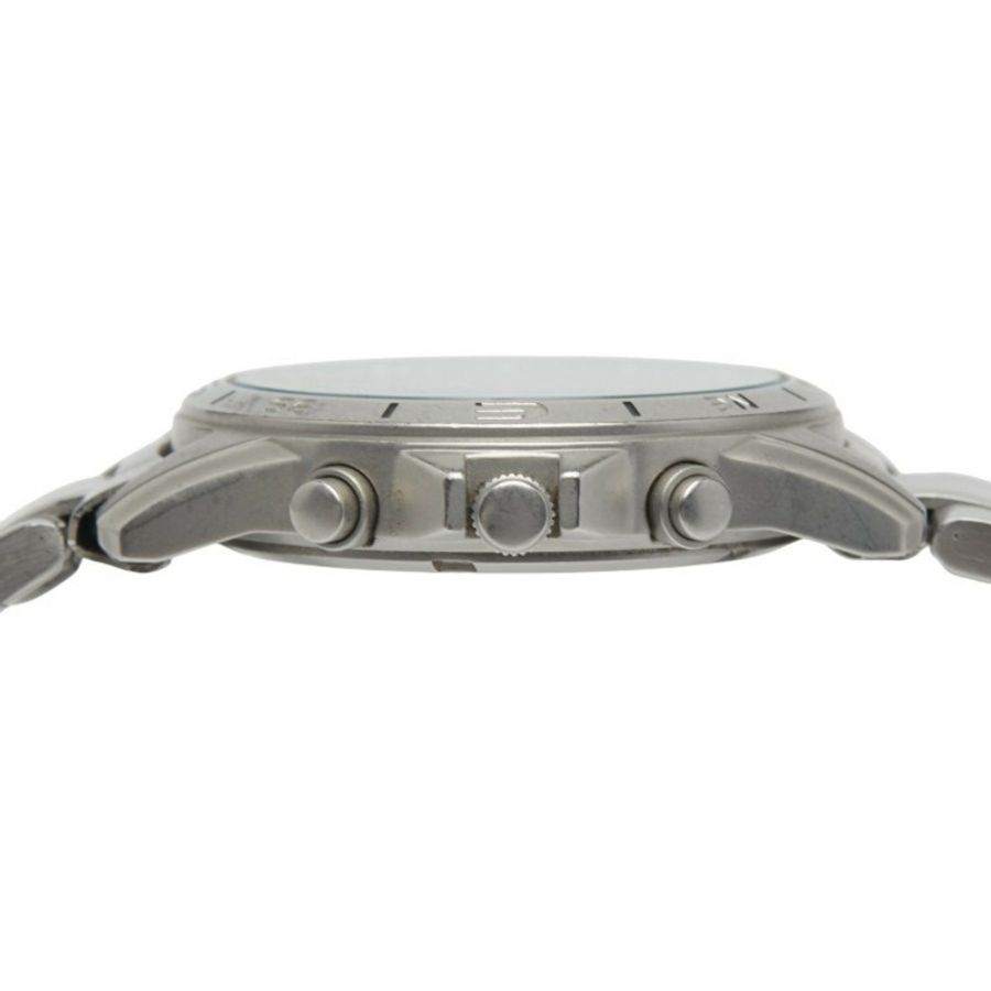 精工日期手錶 7T92-0DX0 石英黑色錶盤不銹鋼男士 SEIKO-4