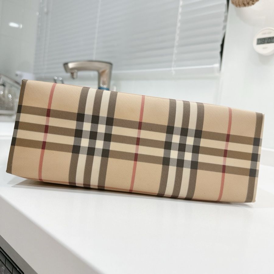 BURBERRY Nova 經典格紋手提包 PVC 133131｜絕版珍藏款-3