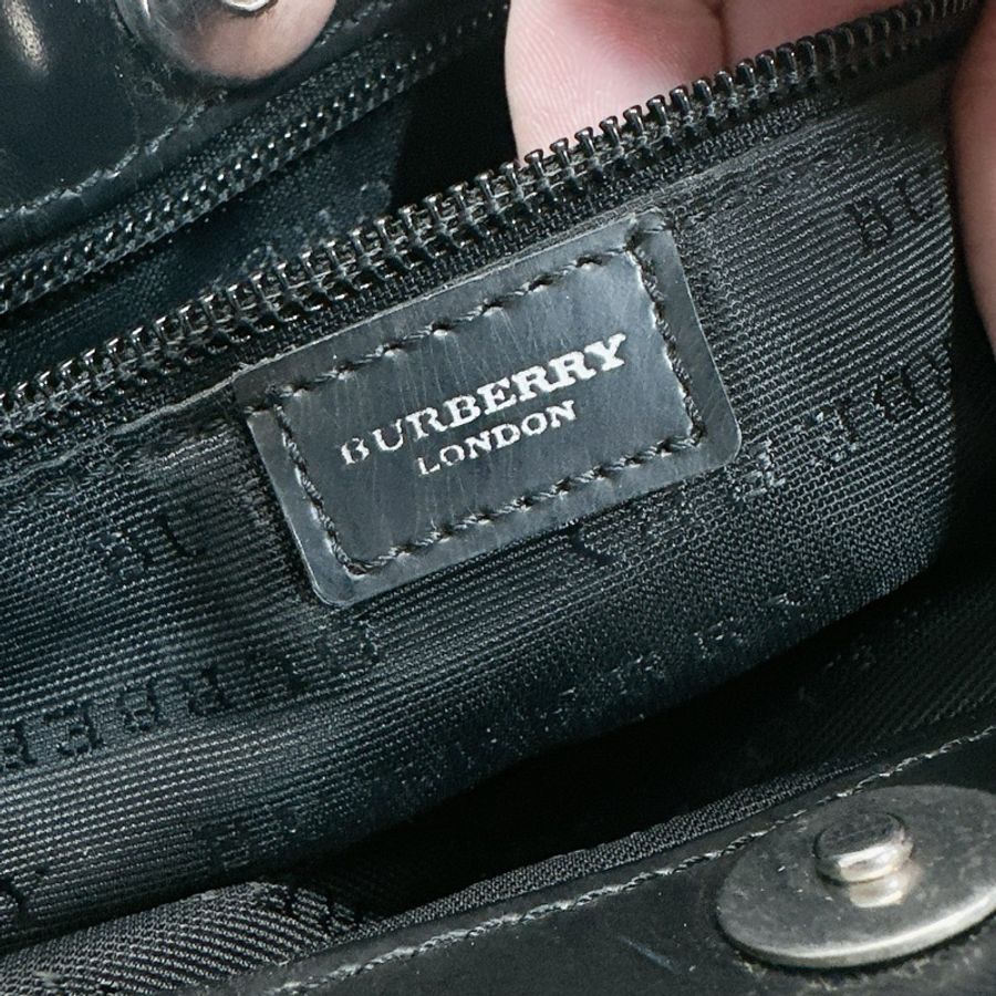BURBERRY Nova 經典格紋手提包 PVC 133131｜絕版珍藏款-5