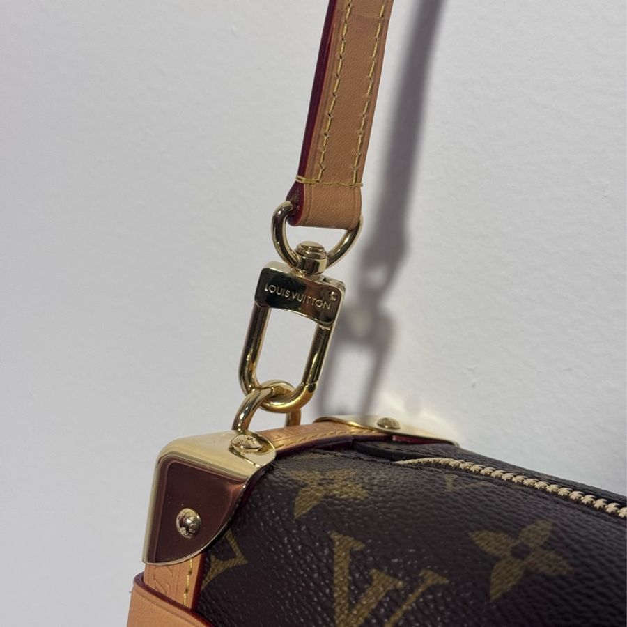 Side trunk leather handbag-4