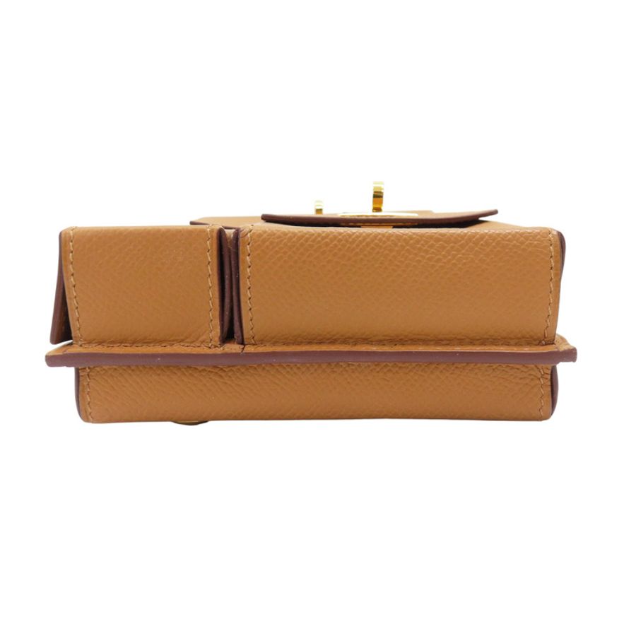 金棕色 Epsom 牛革 Kelly Multipocket To Go Pouch 肩背包 W刻 金扣【HERMES 愛馬仕】-3