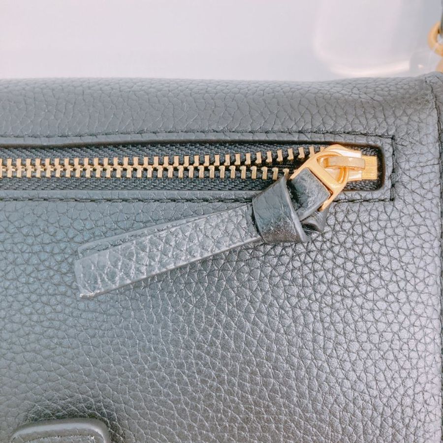 MS0362 Tory Burch 湯麗柏琦 手機套 長銀包 手環包 牛皮 黑金 Britten Smartphone Wallet Wristlet Black x GHW Calfksin-15