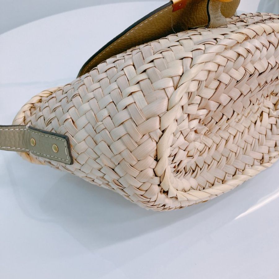 MS0363 Chloe 蔻依 瑪西 草編織包 淡綠 Marcie Basket Crossbody Neutral x GHW Raffia-5
