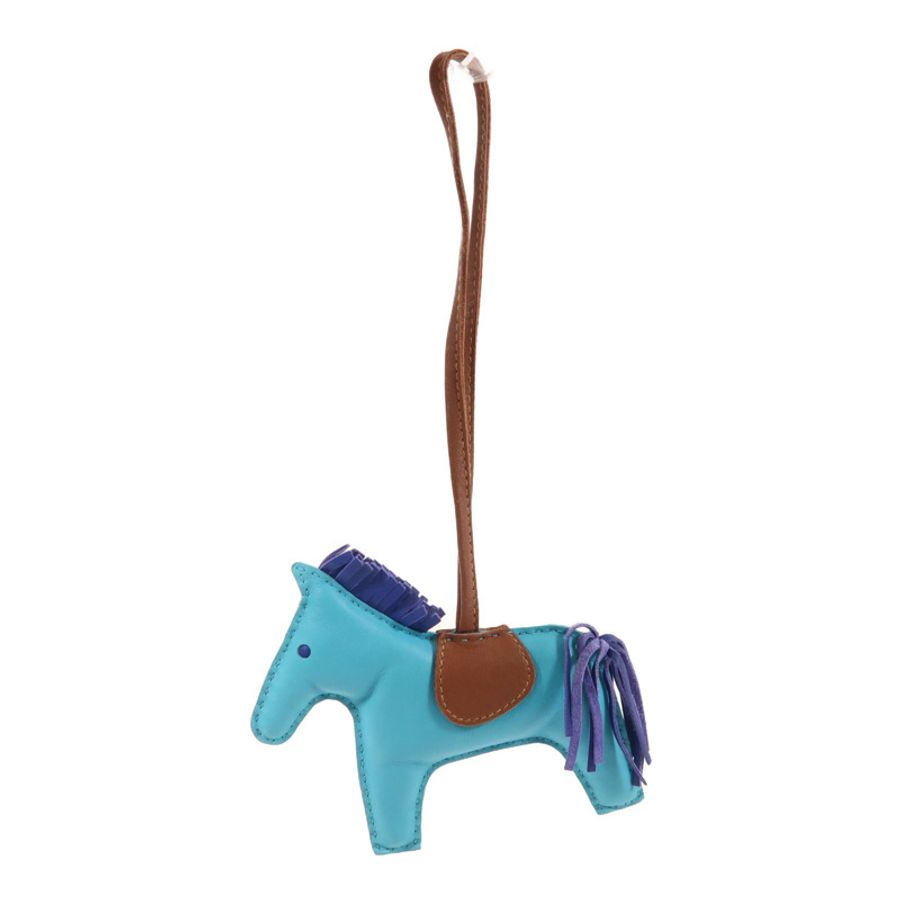 HERMES Milo皮革Rodeo MM掛飾-5