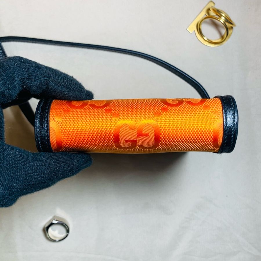 ✨近新閒置 Gucci 古馳 萬聖節限定🎃南瓜橘手機包 肩背包 斜背包-7