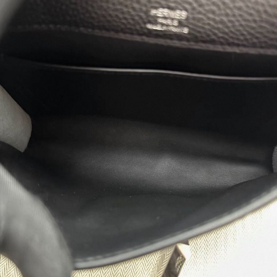 HERMES sac a depeches21黑銀肩背斜背包21*17*4 全新閒置配件塵袋鑰匙-1