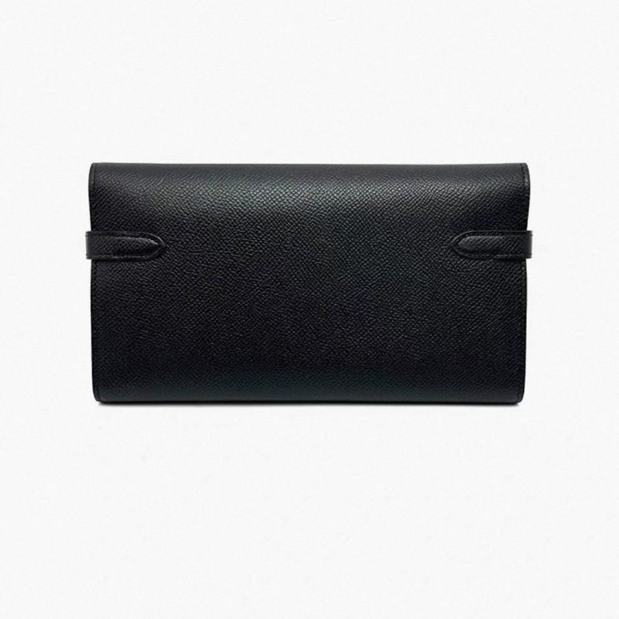HERMES 黑銀kelly長款錢包 20*11*2. 98新配件塵袋-5