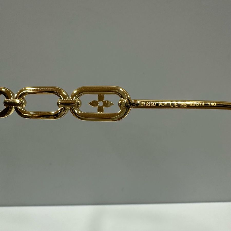 LV Z1626U 金色金屬墨鏡 Jewel Cat Eye LOGO 太陽眼鏡-8