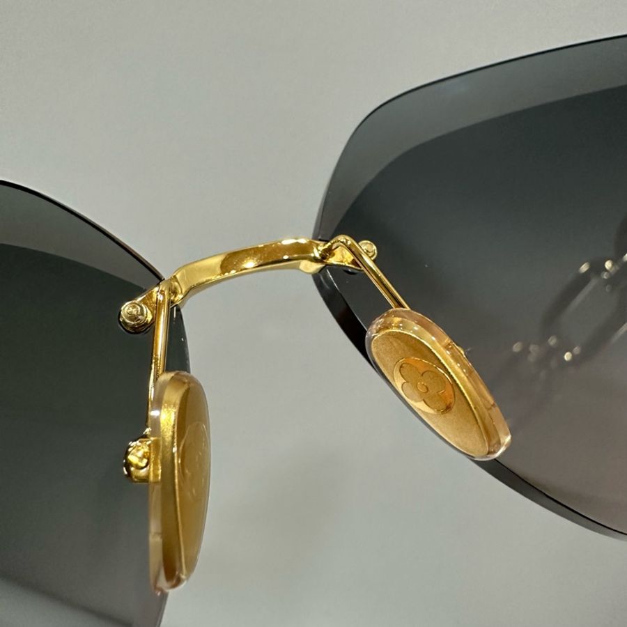 LV Z1626U 金色金屬墨鏡 Jewel Cat Eye LOGO 太陽眼鏡-13