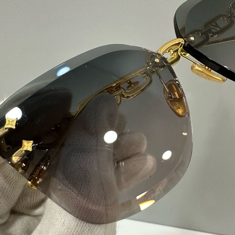LV Z1626U 金色金屬墨鏡 Jewel Cat Eye LOGO 太陽眼鏡-23