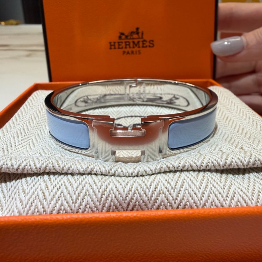 超便宜全新 Hermes Clic H珐瑯手環-0