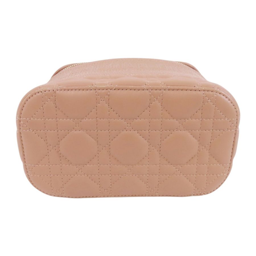 Dior 【激減優惠】帆布/牛皮皮革Vanity Bag金扣手挽袋-3