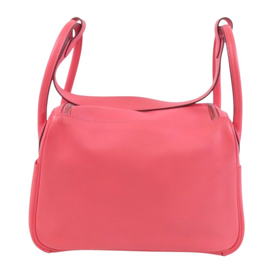 HERMES Evercolor皮革Lindy 26銀扣肩背袋-1