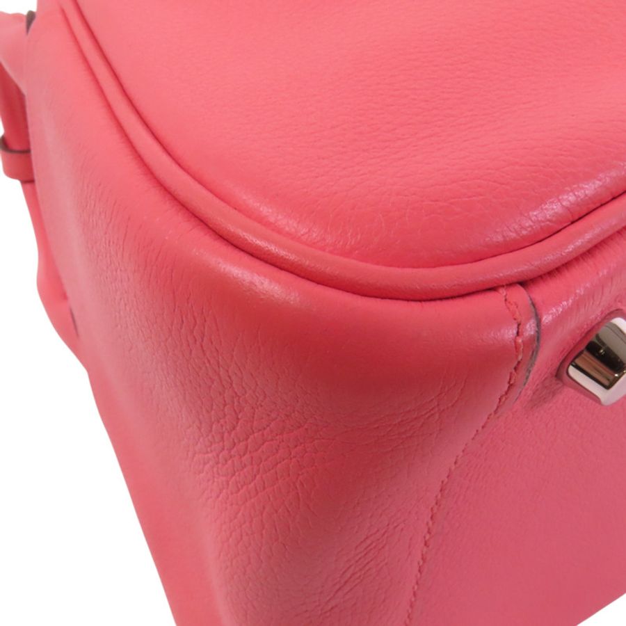 HERMES Evercolor皮革Lindy 26銀扣肩背袋-10